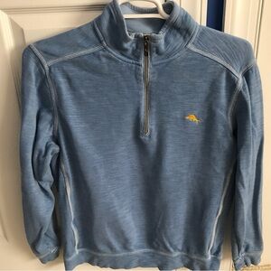 Tommy Bahama Men's Blue Half-Zip Sweater